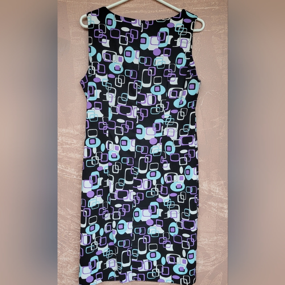 Connected Apparel Dress  Size 12, multi colored.